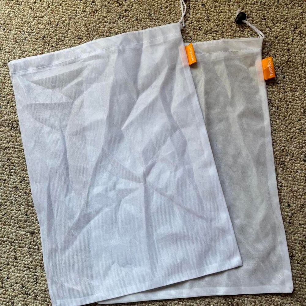 Unbranded White mesh reusable produce bags